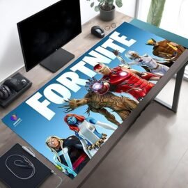 GamerGrip Fortnite StormRider Gaming Mouse Pad, XXXL Desk Mat, 46 x 92 cm, Blue
