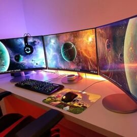 GamerGrip Creeper Zone Gaming Mouse Pad, 24 x 20 cm, Desk Mat for Gaming