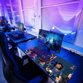GamerGrip Gaming Mouse Pad, Adventure Design, XXXL 46 x 92 cm, Desktop Mat
