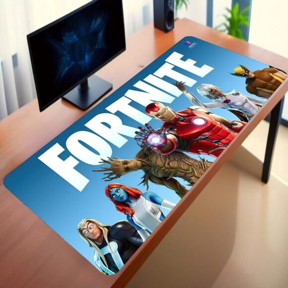 GamerGrip Fortnite StormRider Gaming Mouse Pad, XXXL Desk Mat, 46 x 92 cm, Blue - Image 2